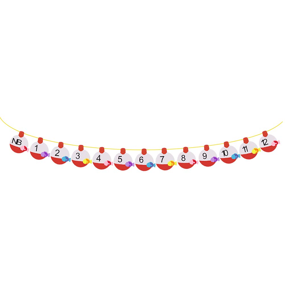 Newborn Fish Clamp Hanging Pull Flag - Creative Birthday Party Banner Decorations for Home, Wall & Room - Perfect for Baby Showers, Gender Reveals & Nursery Decor