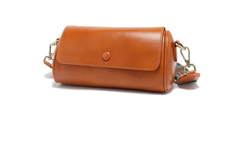 Stylish Women's Circular Crossbody Bag - Fashionable Leather Shoulder Purse for Everyday Use, Travel & Date Nights