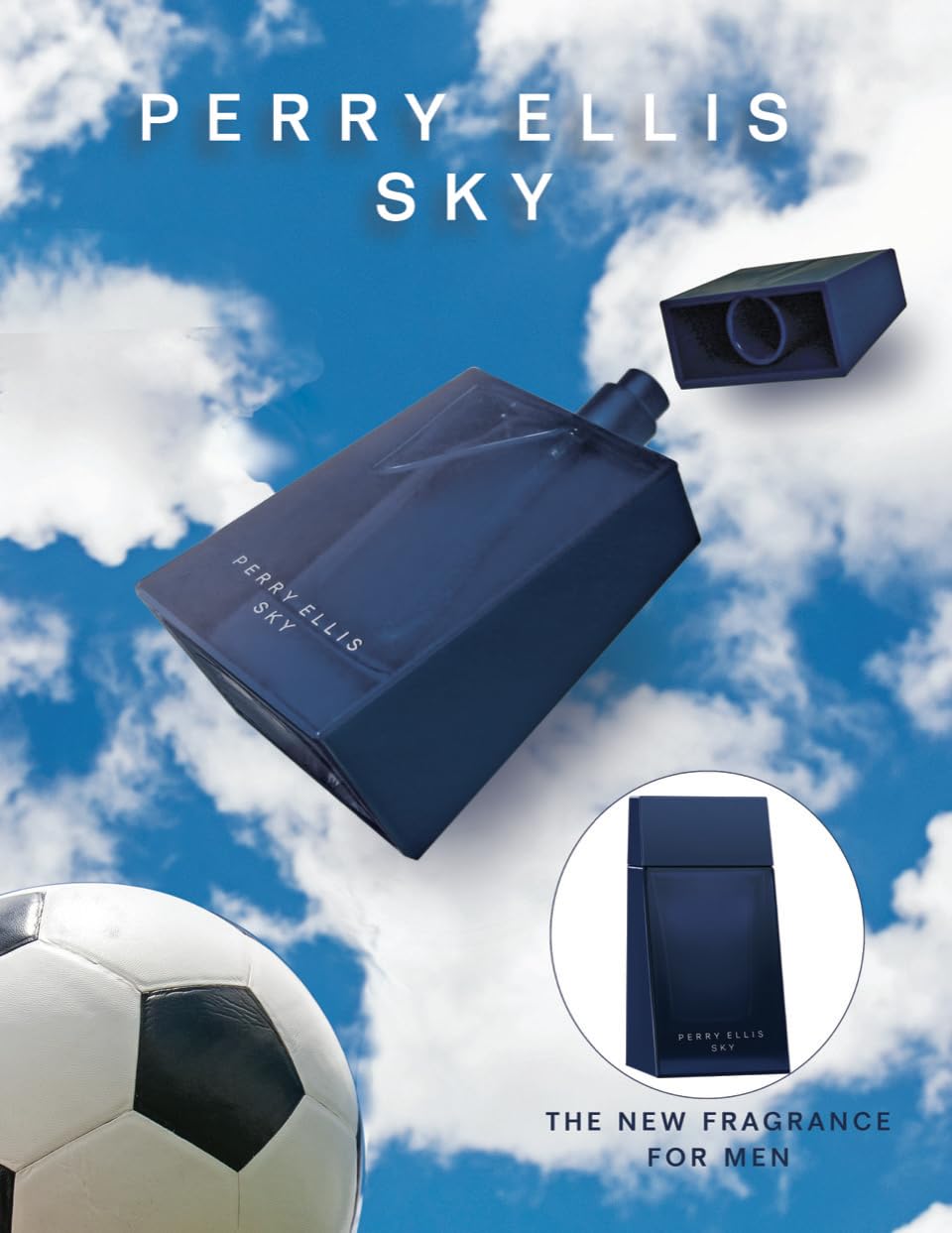 Perry Ellis Sky 4-Piece Men's Cologne Gift Set - 3.4 oz EDT Spray, 1.7 oz Aftershave, 1.7 oz Shower Gel & Travel Size .25 oz | Fragrance Gift for Him | Perfect for Birthday, Anniversary & Valentine's Day Gifts