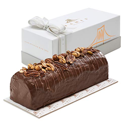 Premium Gourmet Truffle Chocolate Nutty Halva Log - Luxury Birthday Gift for Her/Him, Valentine's Day, Anniversary & Special Occasions | Handmade Artisan Dessert for Chocolate Lovers