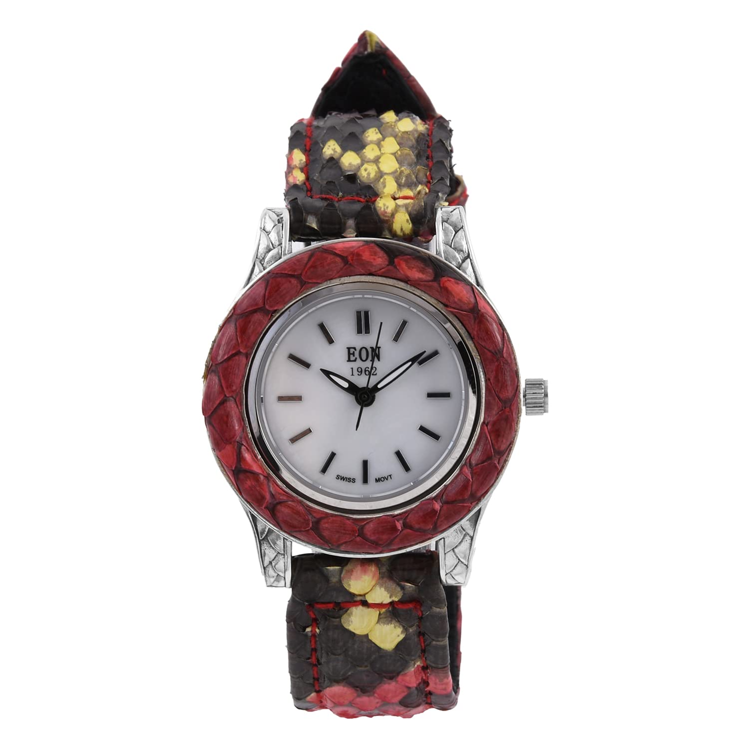Shop LC Bali Legacy EON 1962 Movement Sterling Silver Women's Watch with 100% Genuine Leather Strap - Elegant Timepiece for Women, Perfect Mother's Day Gift for Her, Ideal for Daily Wear, Office & Special Occasions
