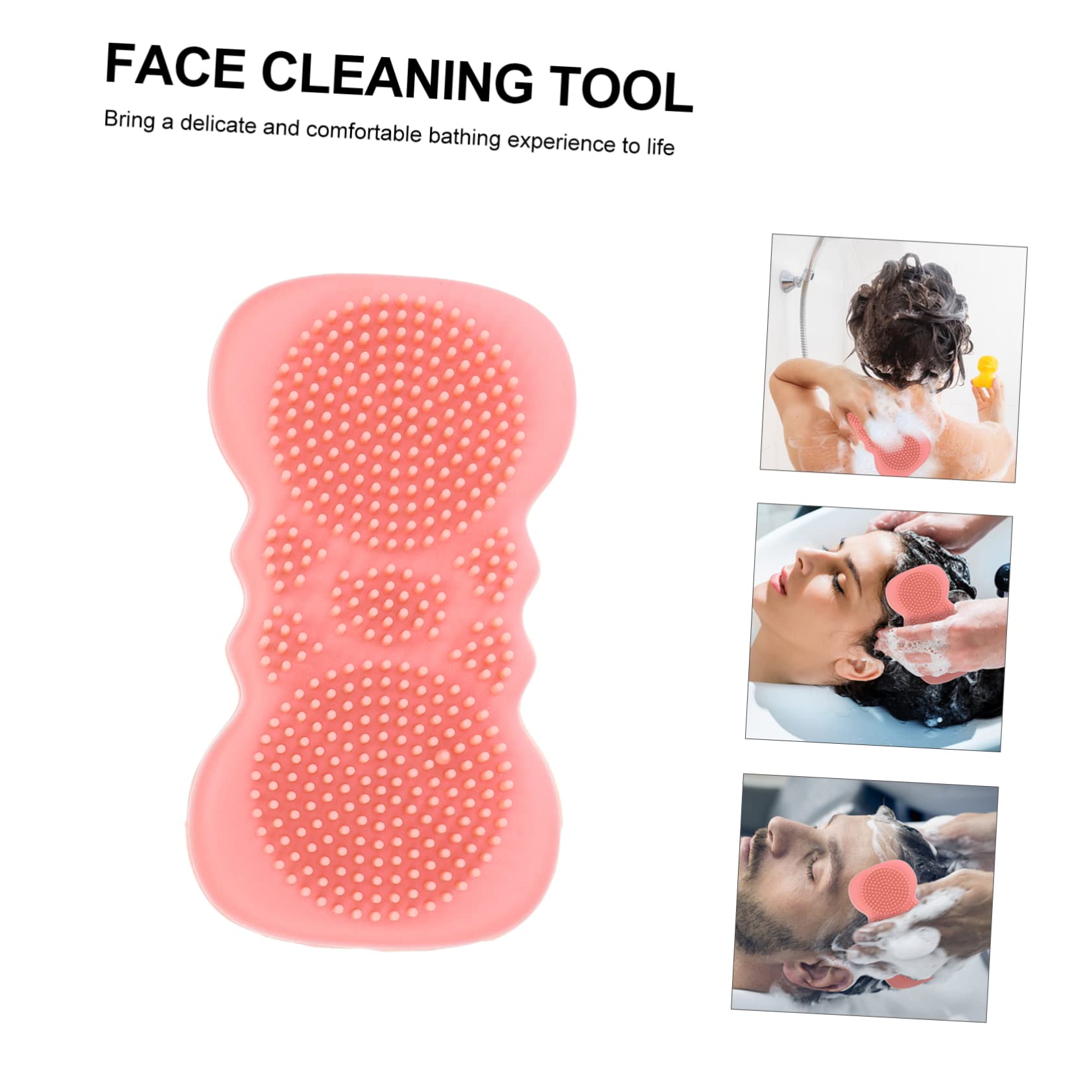 FRCOLOR 3 Pack Double-Sided Silicone Body Scrub Brush - Exfoliating Shower Brush for Deep Cleaning & Massage - Perfect for Bath, Shower & Spa Relaxation at Home