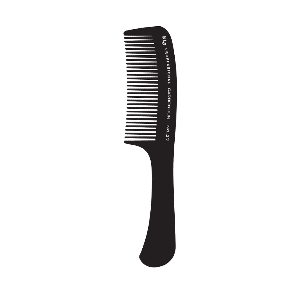 Hi Lift Carbon + Ion Wide Tooth Comb No.27 - Detangling Hair Comb for Wet & Dry Hair - Perfect for Salon, Home & Travel Use