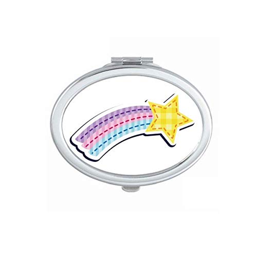 DIYthinker Universe & Alien Meteor Mirror - Portable Folding Double-Sided Makeup Mirror for Travel, Vanity & Cosmetics (Handheld Compact Design)