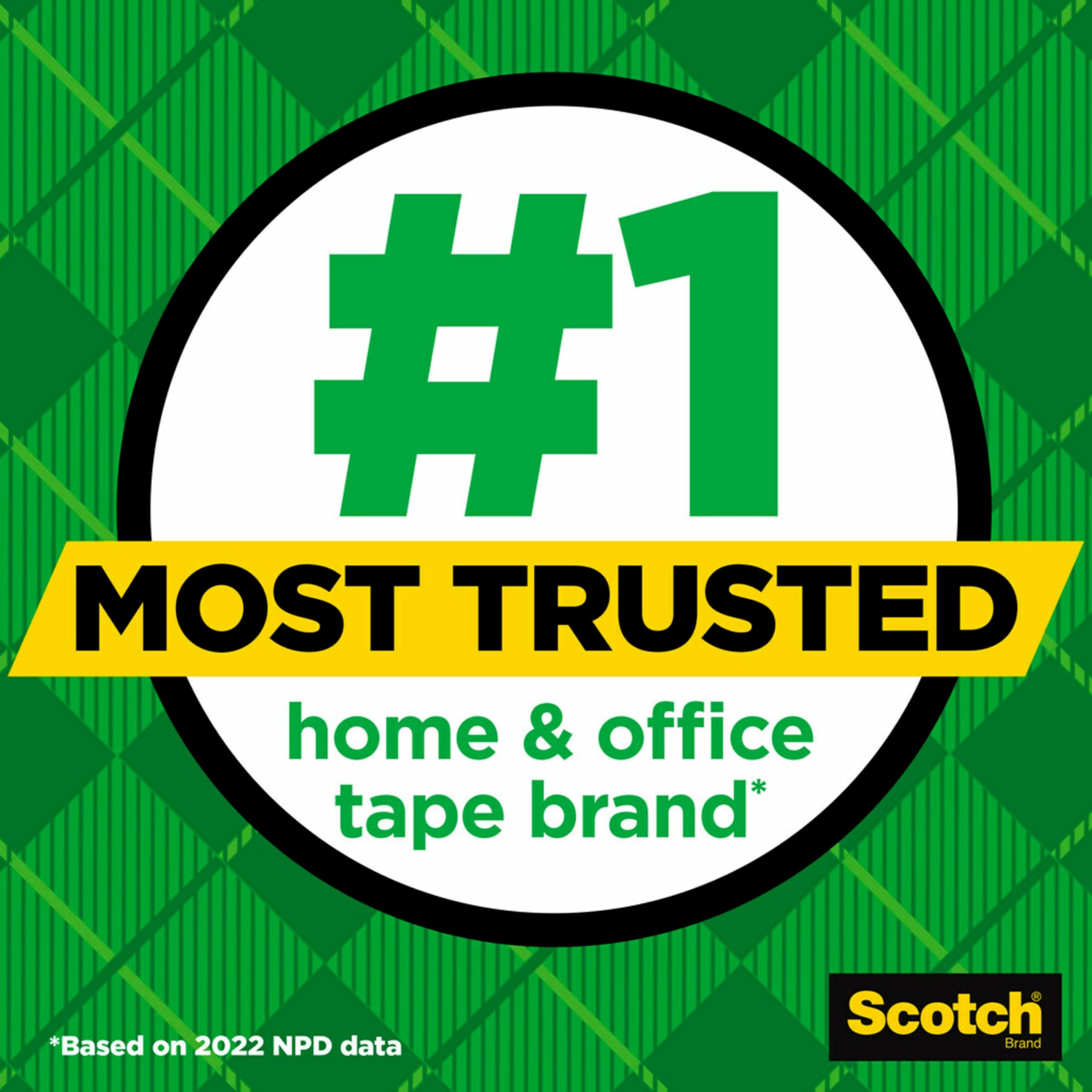 Scotch C-38 Desktop Tape Dispenser - Clear Adhesive Tape Holder for Office, School & Home Use - Perfect for Wrapping, Sealing & Organizing Documents