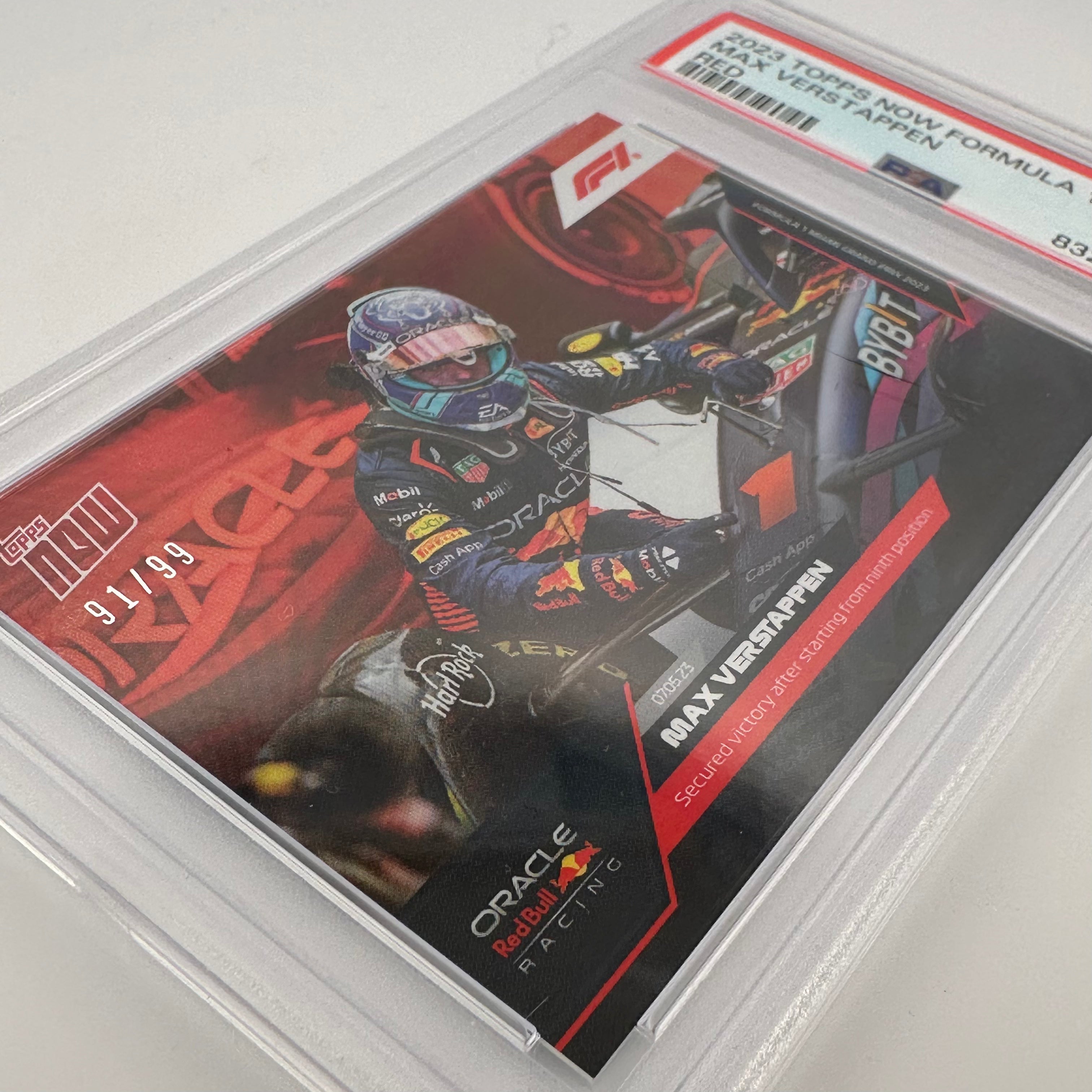 PSA 10 91/99 Max Verstappen #14 Red Bull Racing F1 Trading Card - Collectible Sports Memorabilia for Fans & Investors (Perfect for Display, Gifts, and Card Collections)