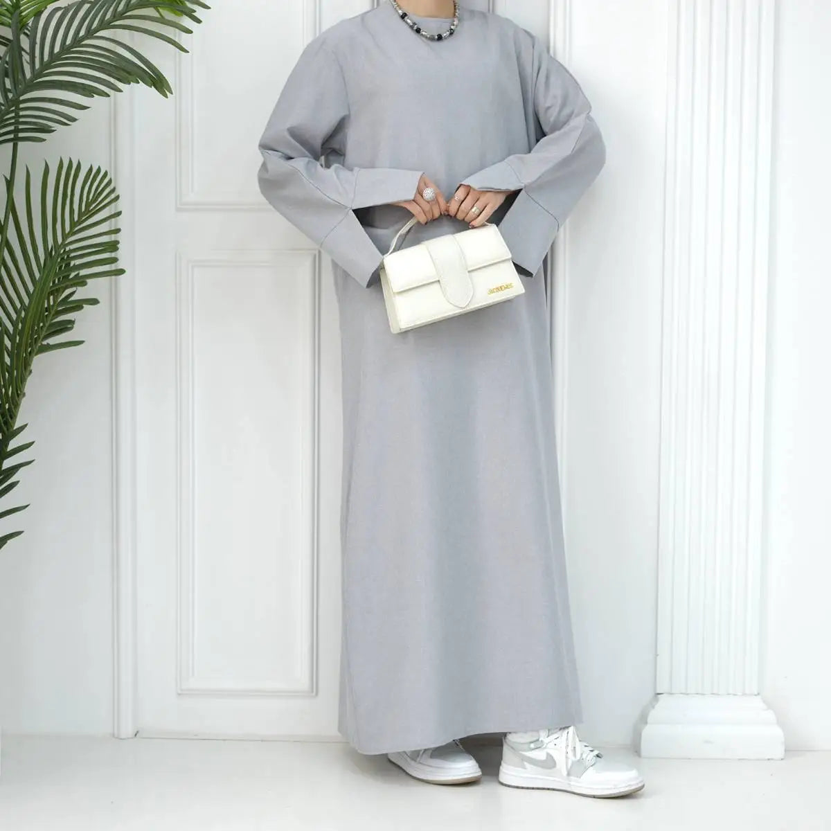 Turkish Loose Abaya Dress for Women - Comfortable Daily Wear Islamic Modest Clothing for Prayer, Mosque & Casual Outfits