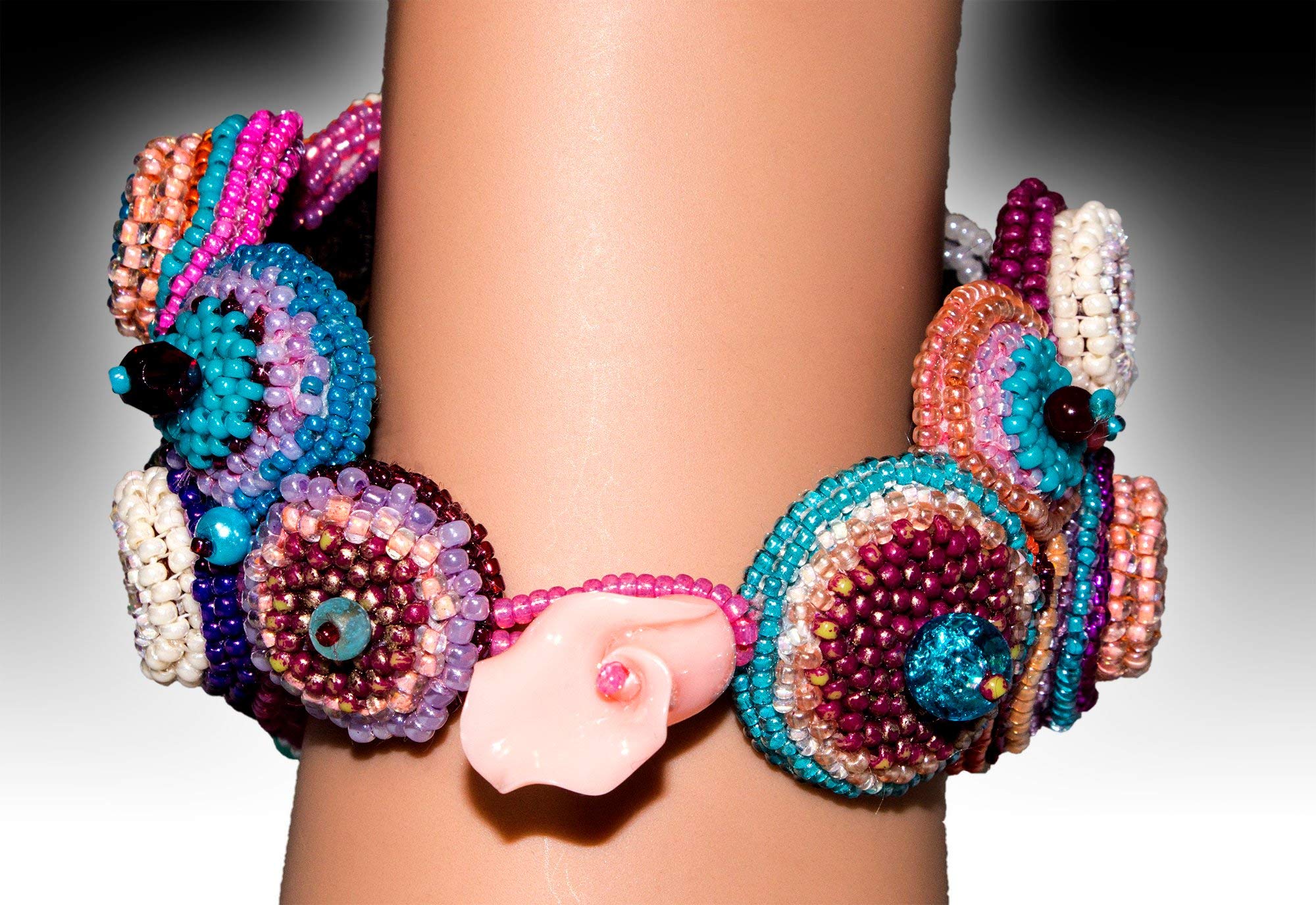 Boho Beaded Bracelet for Women - Colorful Handmade Cloud Garden Bead Embroidery Bracelet - Perfect for Festivals, Weddings & Boho Fashion Accessories