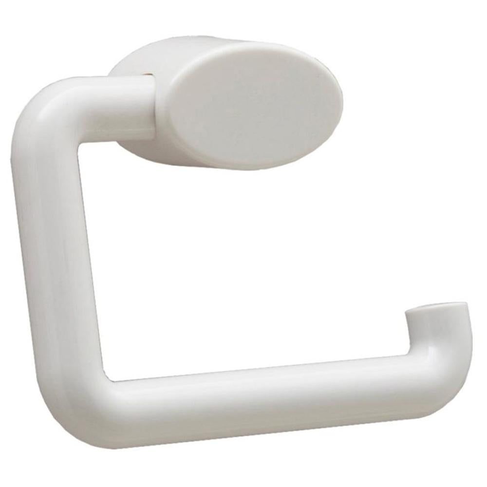 Bobrick B2716 White Commercial Toilet Paper Holder - Durable Stainless Steel Bathroom Tissue Dispenser for Restrooms, Offices, and Public Spaces