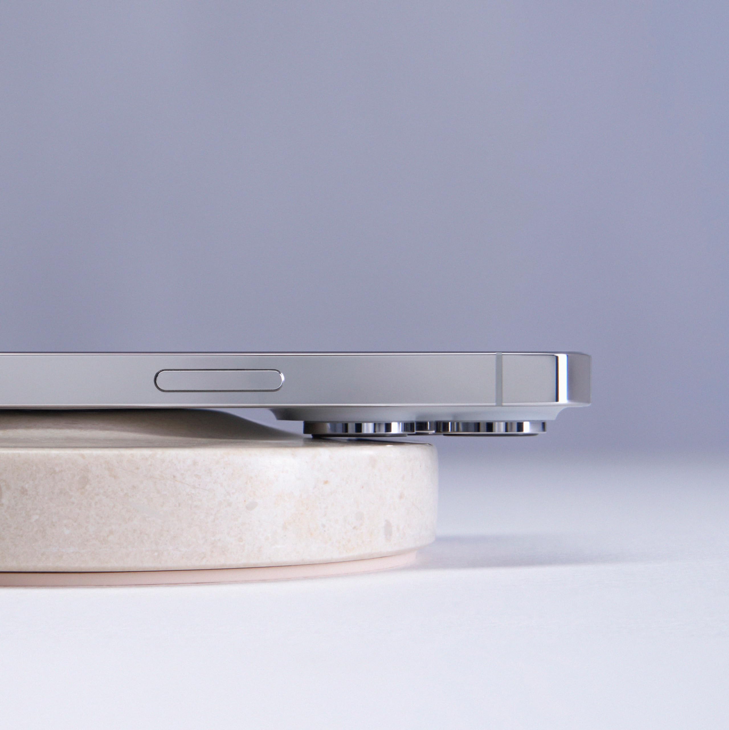 Einova Classic Stone Marble Wireless Charger Pad | 6 ft USB-C Cable | Fast Charging for iPhone, Samsung, AirPods, Smartwatches | Italian Design | Cream Marble Finish | Perfect for Office, Bedside & Travel