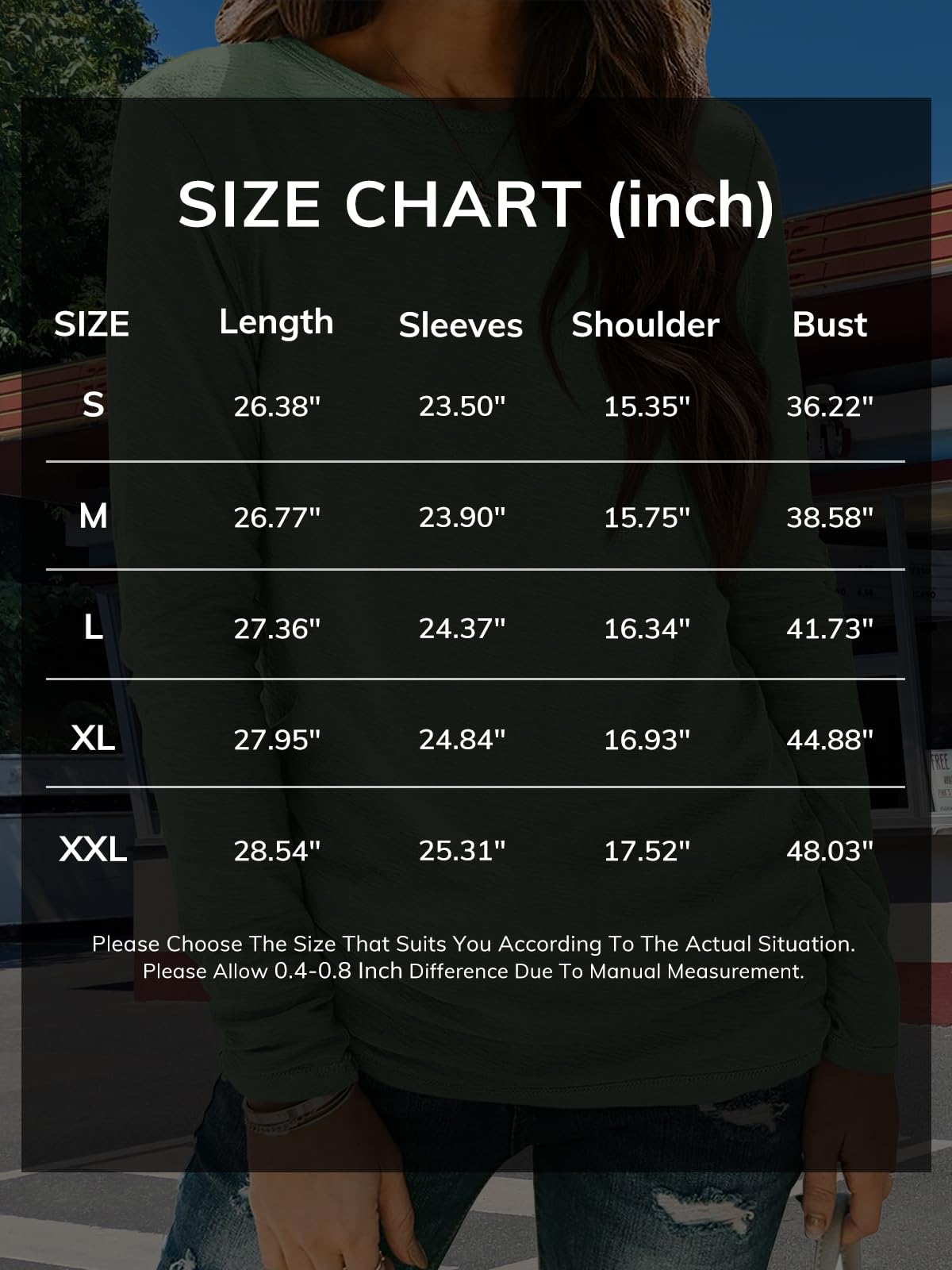 ATHMILE Women's Long Sleeve Basic T-Shirt - Trendy Fall & Spring Casual Top for Business, Beach Vacation & Workout | 2025 Fashion | Perfect for Office Wear, Travel & Gym