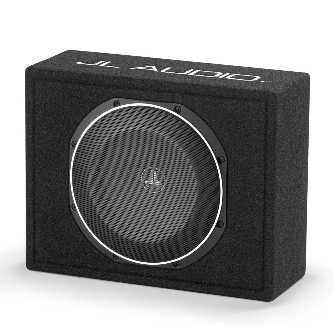 JL Audio CS110LG TW1 2 Loaded 10-Inch 2 Ohm Subwoofer with Sealed Enclosure - 300W RMS Power for Car Audio & Home Theater Bass Enhancement