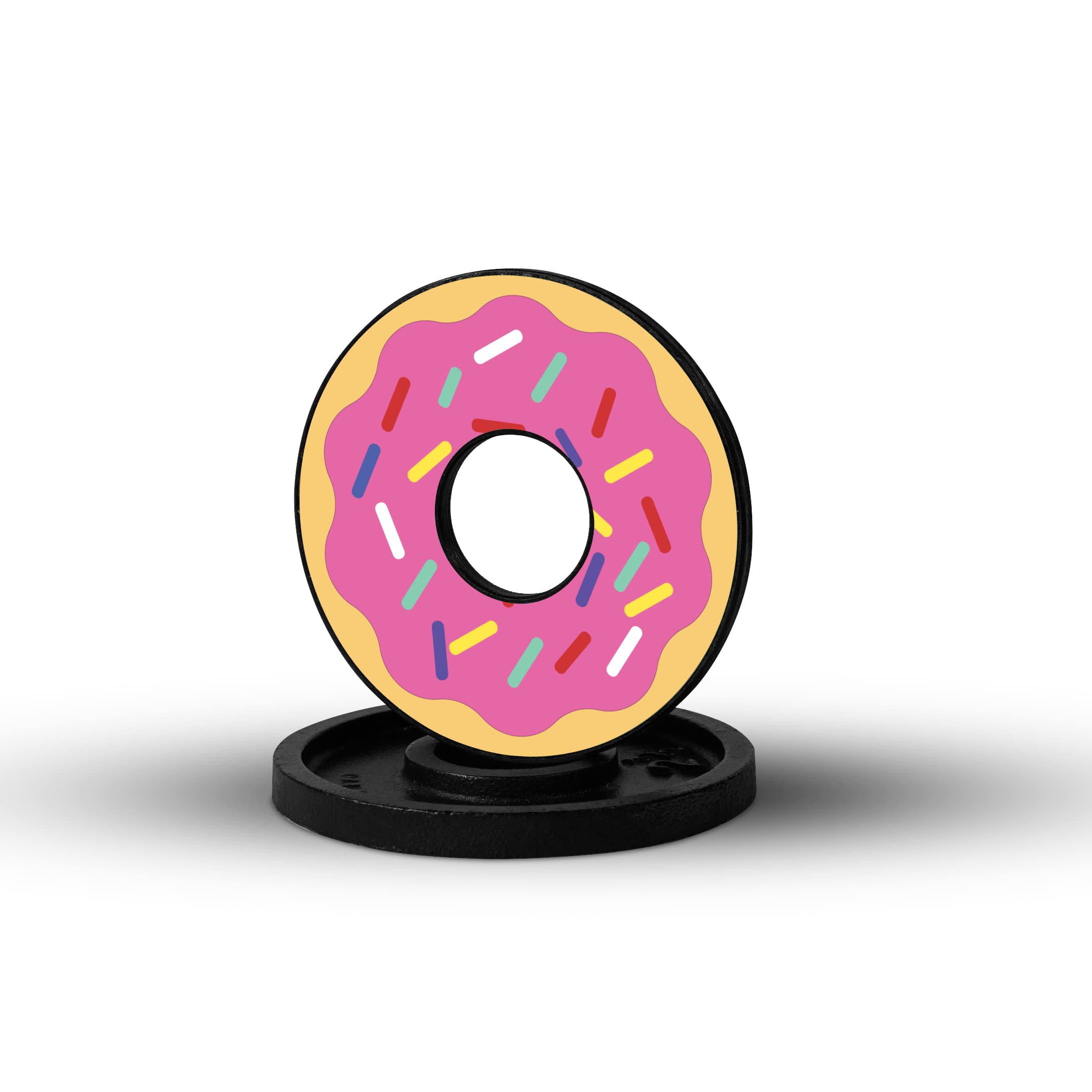 Weight Plate Decals - Vinyl Donut Snack Sprinkle Stickers for Gym Iron Plates - Perfect for Home Gym, CrossFit & Weightlifting Decor