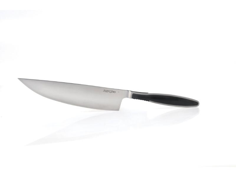 BergHOFF Neo 8-Inch Professional Chef Knife - High Carbon Stainless Steel Kitchen Knife with Ergonomic Black Handle - Perfect for Slicing, Dicing & Chopping Vegetables, Meat & Fruits
