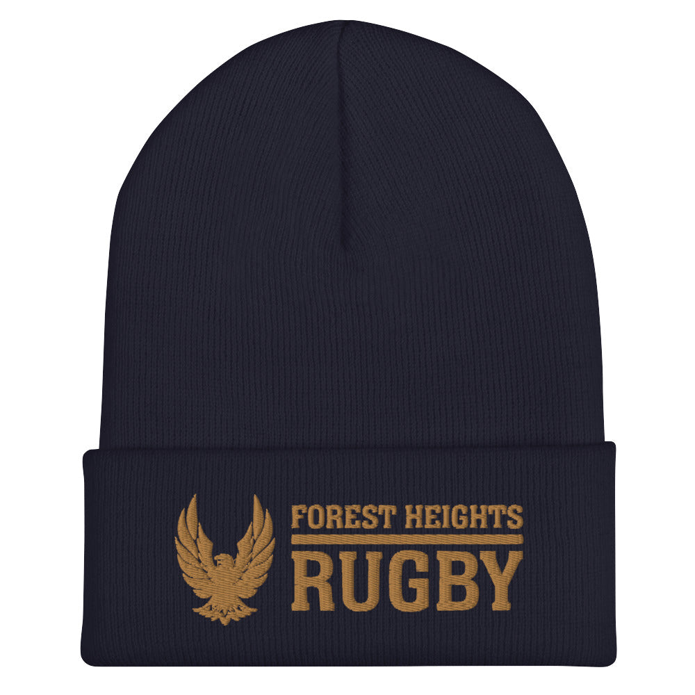 GHFH Rugby Cuffed Beanie Hat for Men & Women - Warm Winter Skull Cap with Foldable Brim - Perfect for Football, Rugby Games & Outdoor Activities