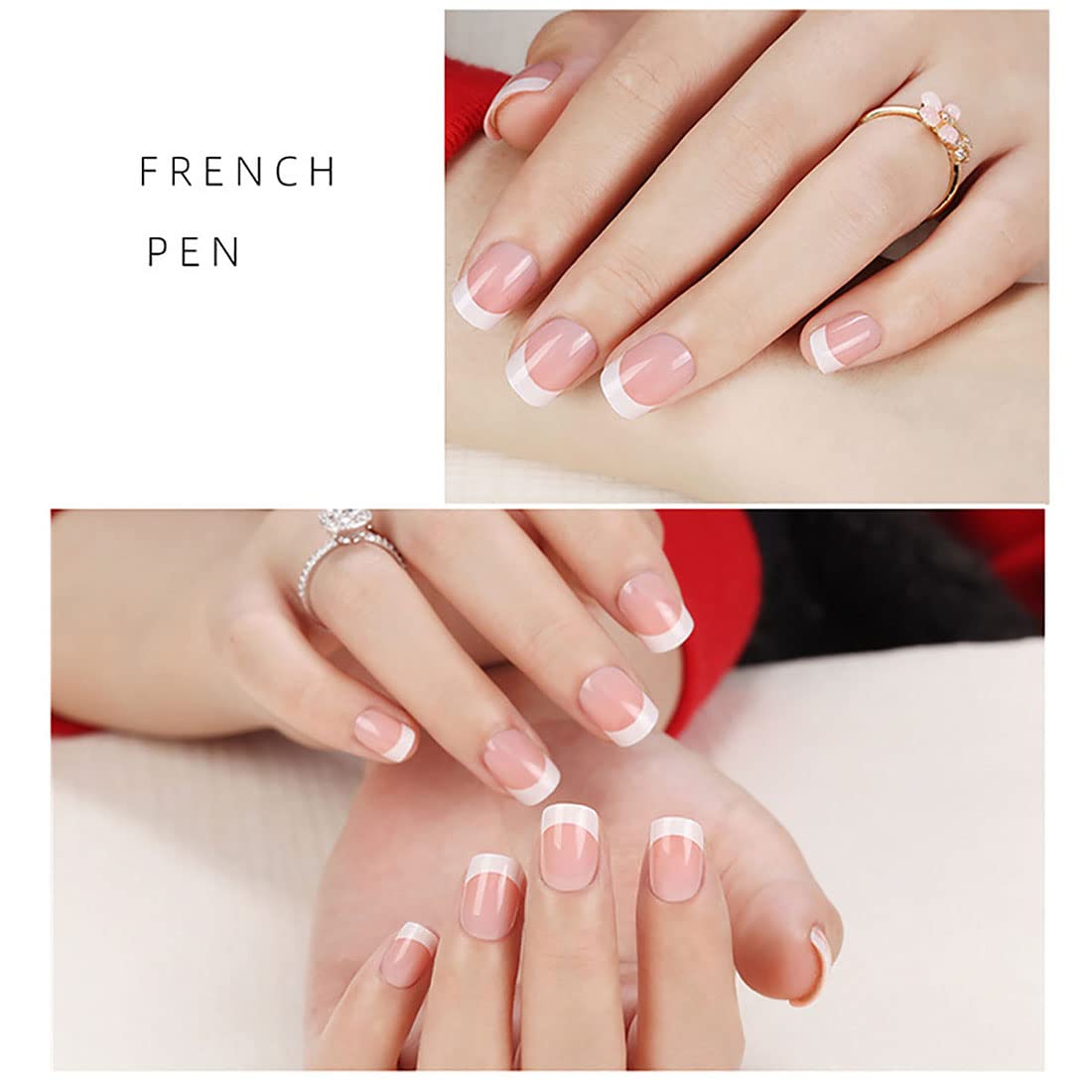 5pcs Ombre Nail Brush Set for Gradient & French Tips - Nail Art Tools with Sponge Heads