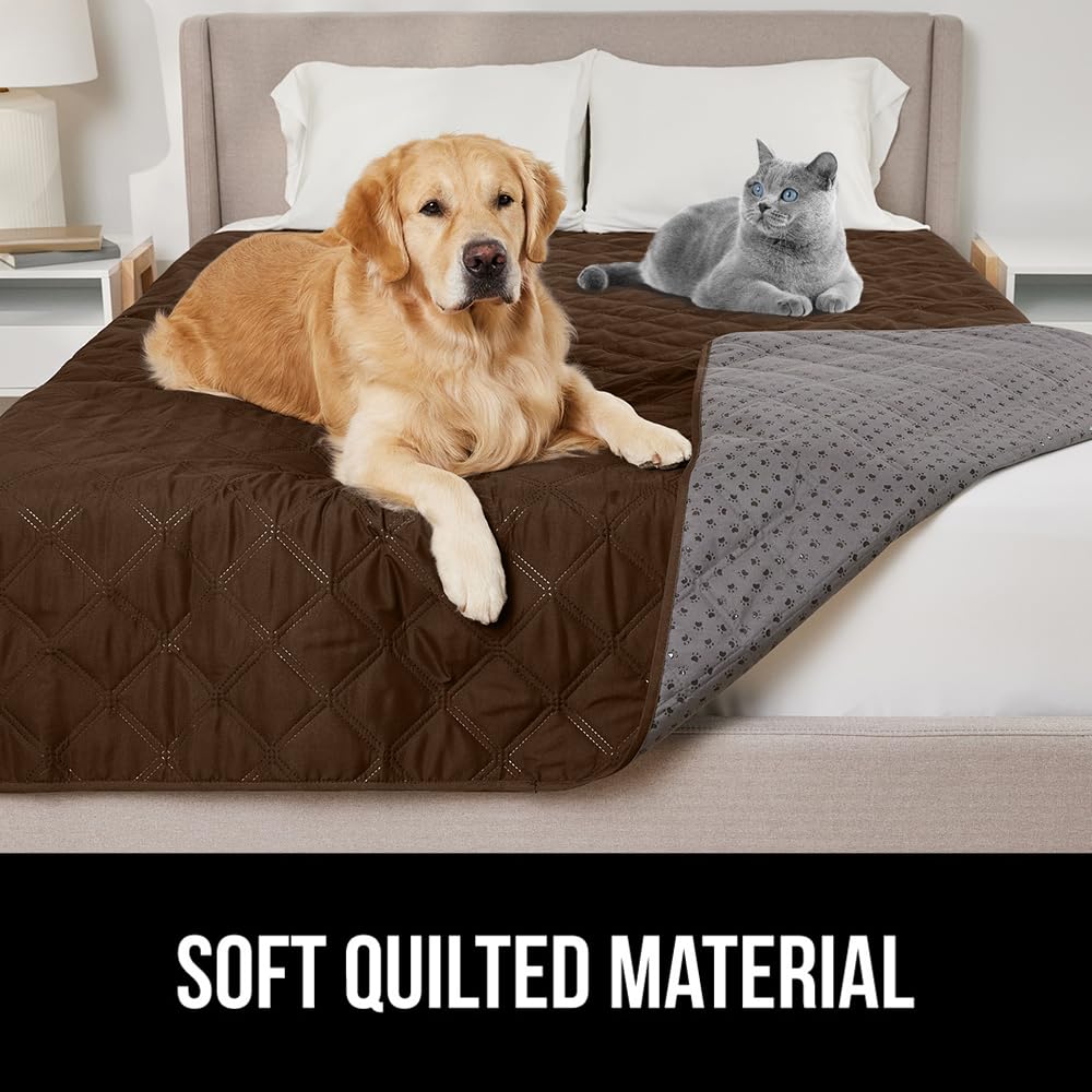 Gorilla Grip Waterproof Pet Blanket 52x82 - Dog Bed Cover for Sofa, Crate & Car - Tear Resistant for Cats & Dogs