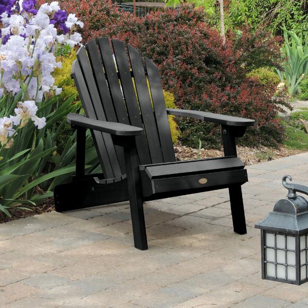 Hamilton Outdoor Folding & Reclining Adirondack Chair - Portable Patio Lounge Chair for Backyard, Poolside & Beach - Weather-Resistant Comfort for Relaxing Outdoors