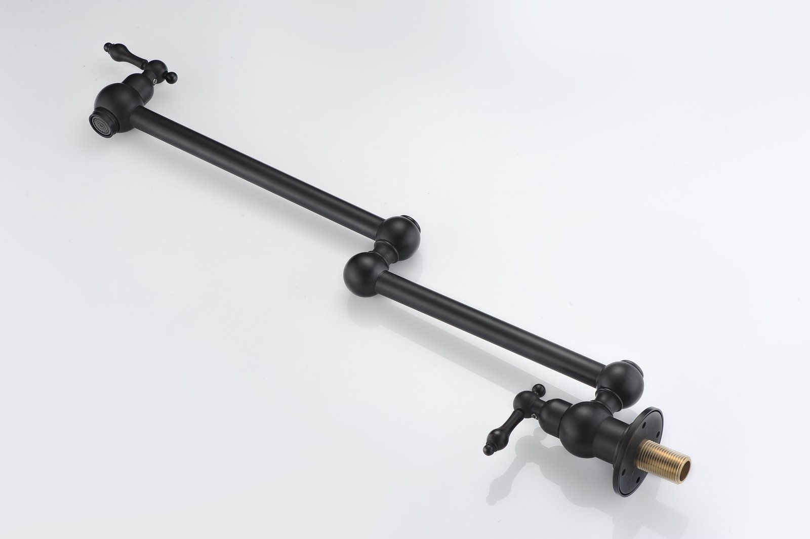 Premium Bronze Pot Filler Faucet - Wall Mount Oil Rubbed Bronze with Dual Swing Joints & 24