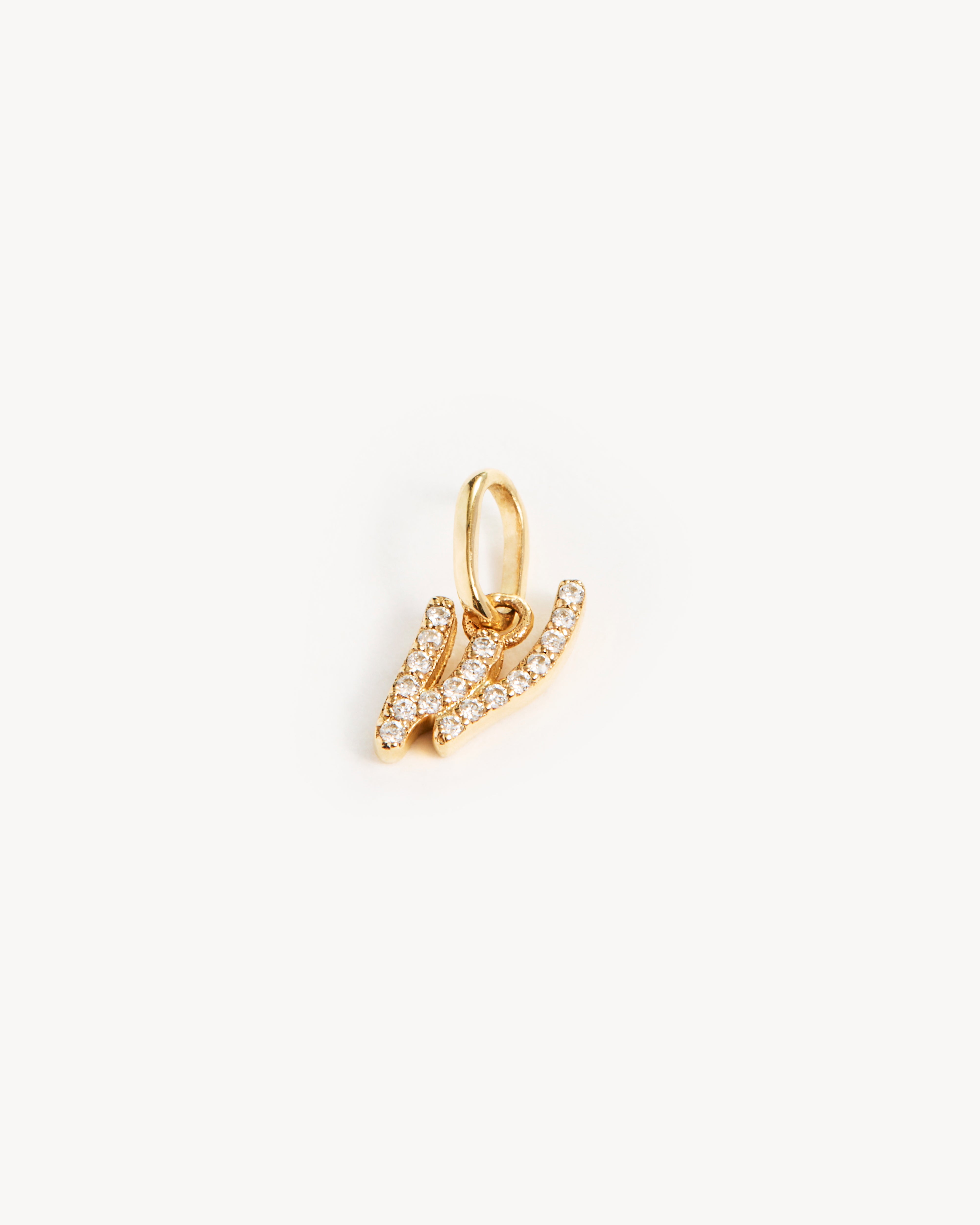 14K Solid Gold Forever Love Diamond Letter Necklace Pendant - Personalized Initial Jewelry Gift for Women, Perfect for Valentine's Day, Anniversary & Special Occasions