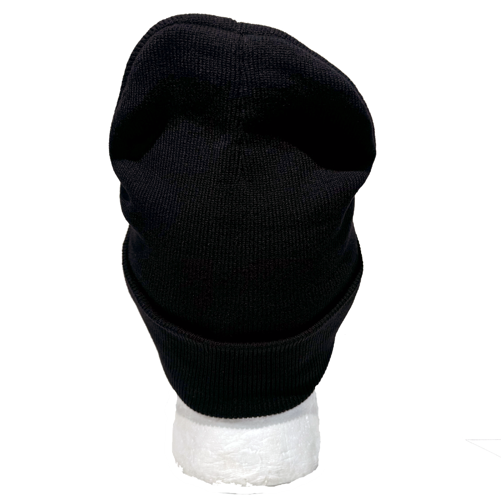 Plain Knit Beanie Black - Soft Winter Hat for Men & Women - Warm Stretchy Ribbed Cuffless Beanie Cap - Perfect for Skiing, Snowboarding & Outdoor Activities