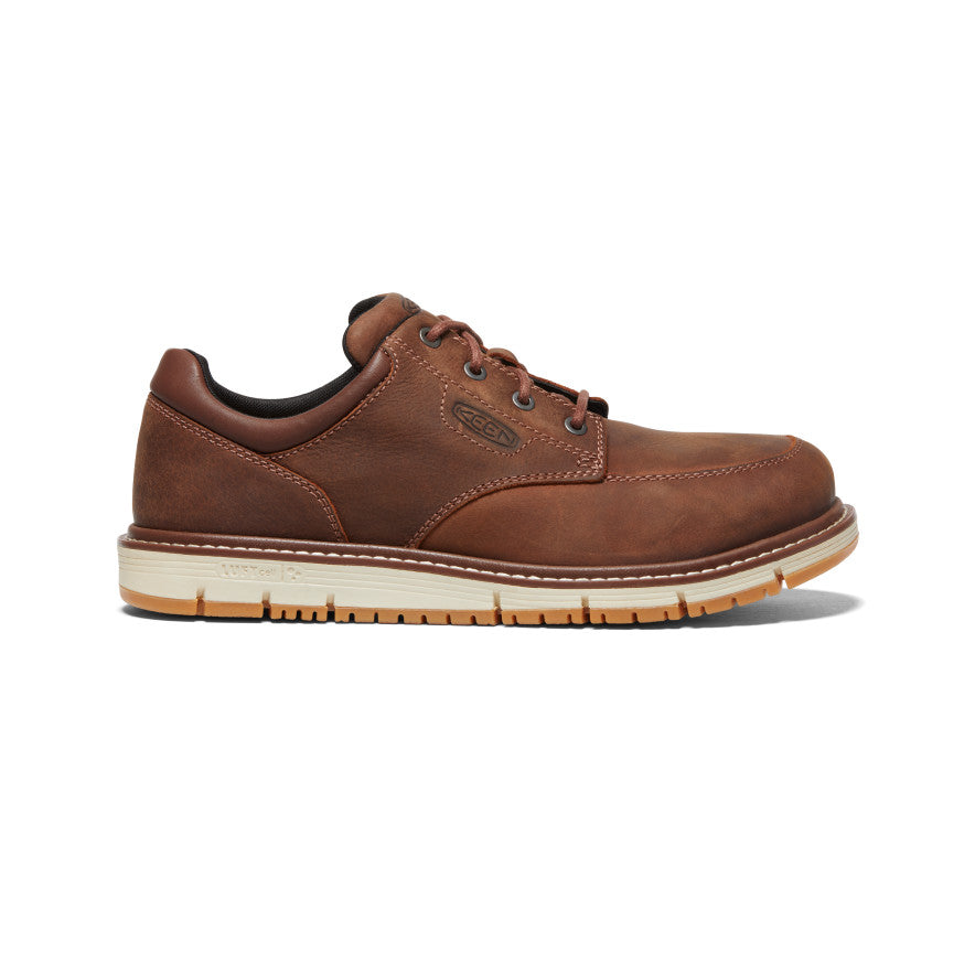 Men's San Jose Oxford Shoes with Aluminum Toe - Gingerbread/Off White - Perfect for Work, Safety & Casual Wear