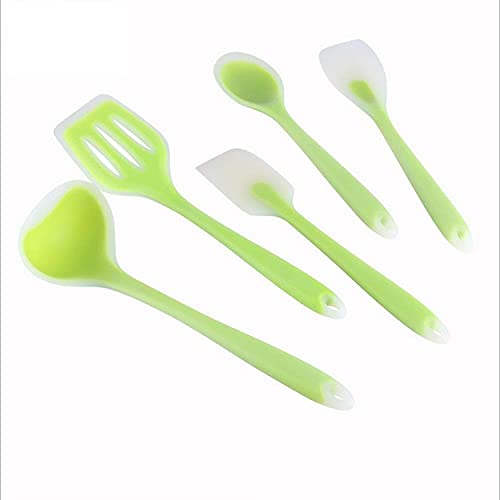 **MIAOMSI 5-Piece Silicone Kitchen Utensil Set - Non-Stick, Heat-Resistant Cooking Tools for Baking, Frying & Stirring - Includes Turner & Spoon - Perfect for Home & Professional Kitchens**