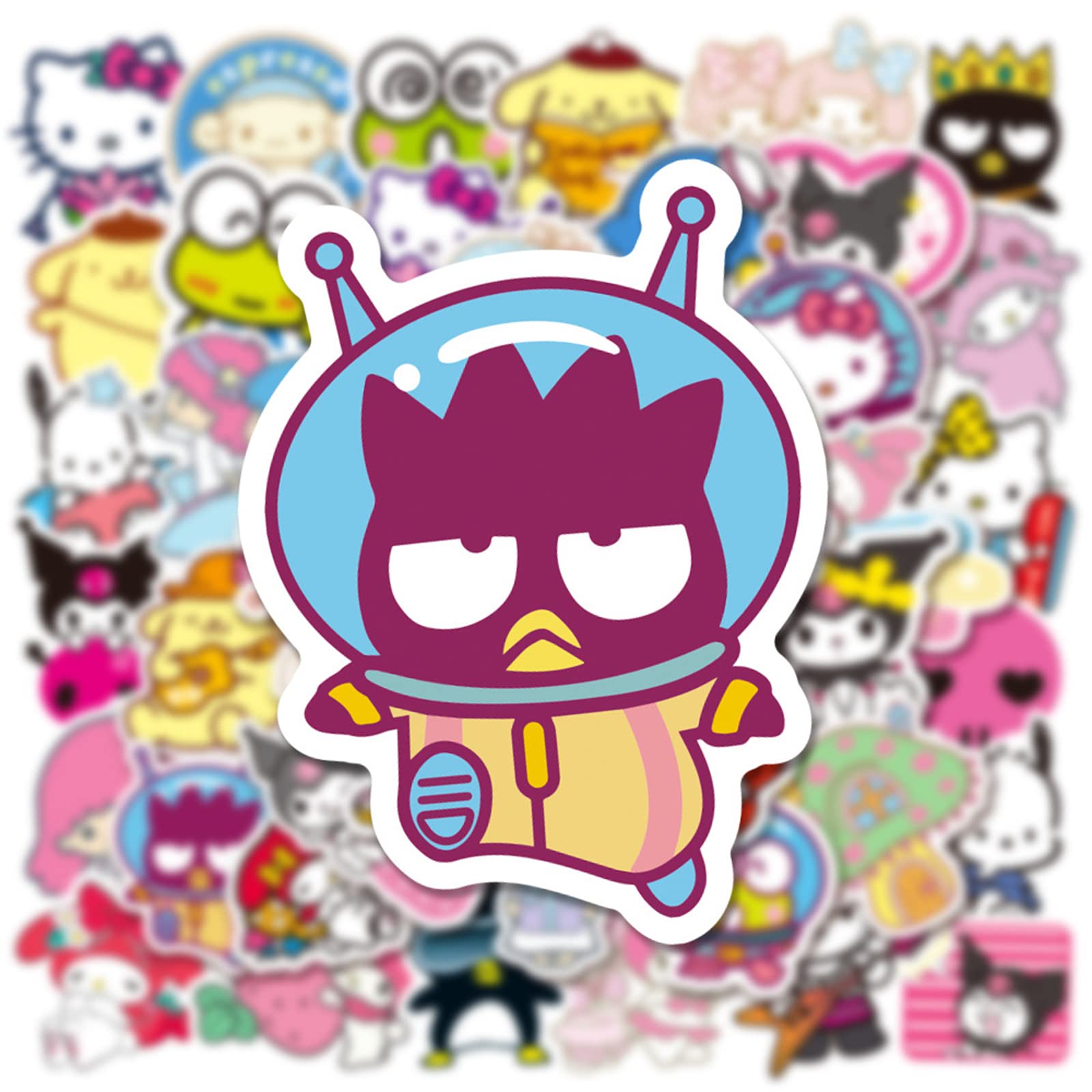 50PCS Cute Cartoon Stickers Pack - Kawaii Anime Mixed Stickers for Kids, Teens, Girls & Adults - Perfect for Scrapbooking, DIY Crafts, Laptop Decoration & Gift Giving