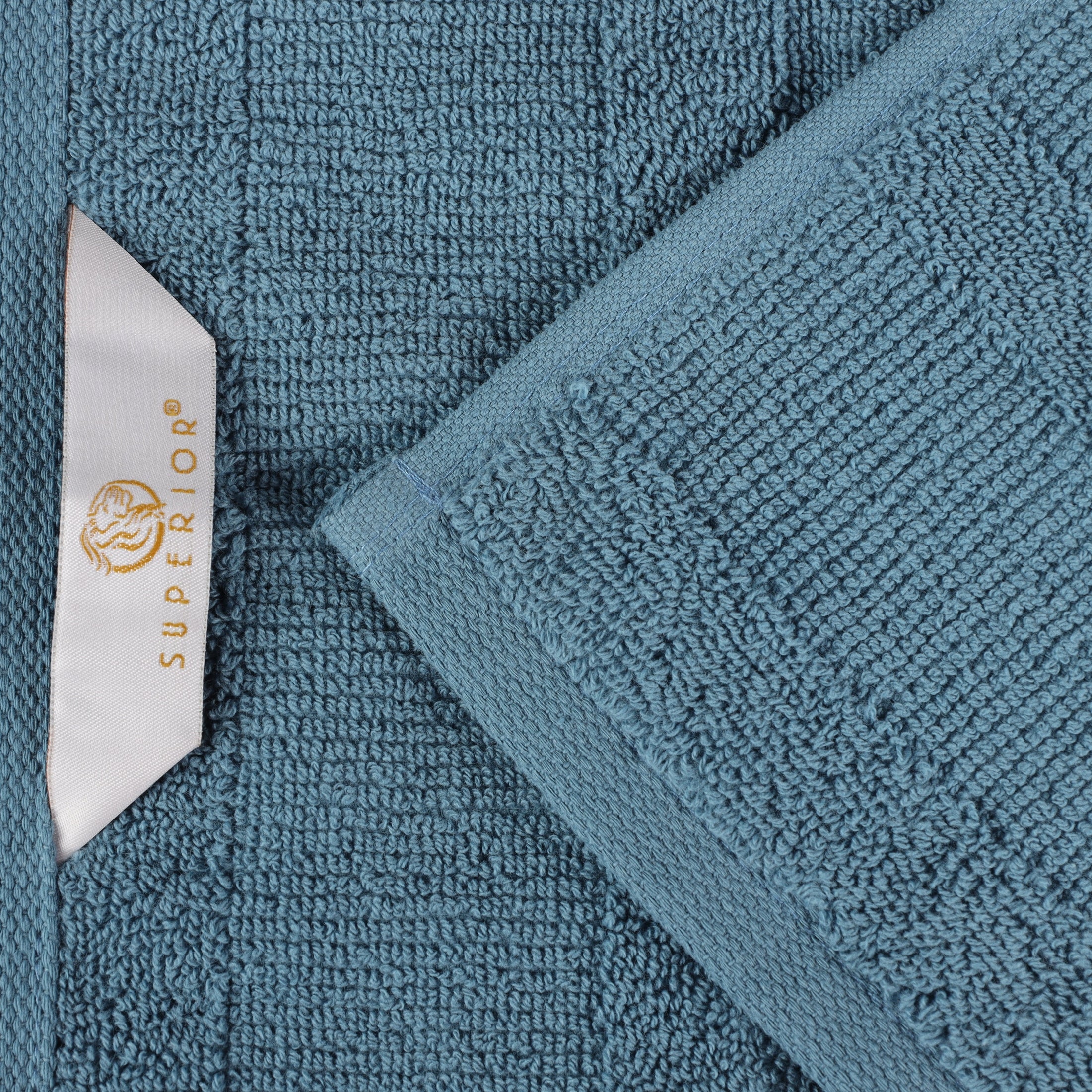 Premium Ribbed Turkish Cotton Quick-Dry 3-Piece Towel Set - Ultra Absorbent, Soft & Durable Bath, Beach & Gym Towels for Spa, Pool & Travel Use