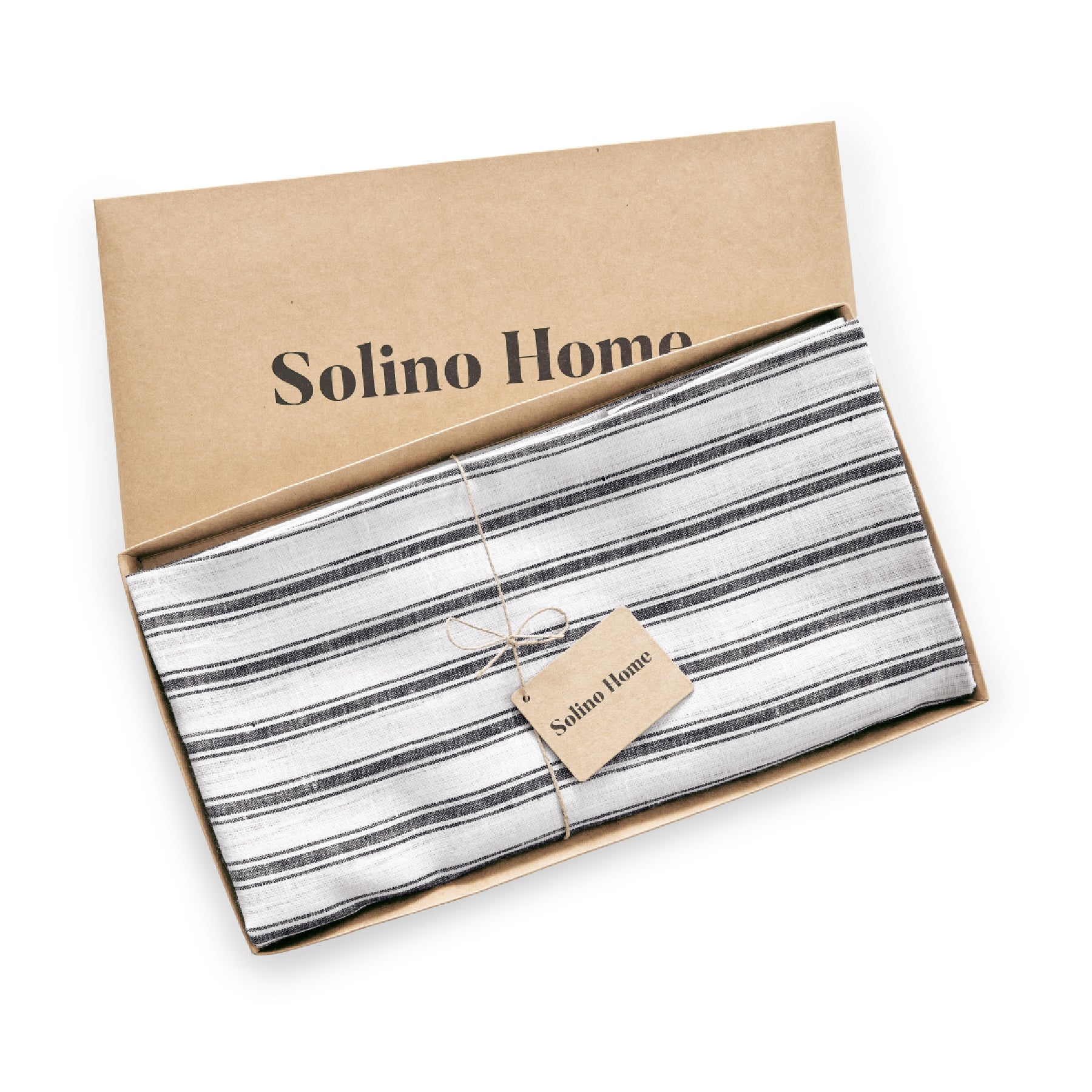 Stylish Capri Ticking Stripe Round Tablecloth - Waterproof & Washable - Perfect for Dining Room, Kitchen, or Outdoor Picnic