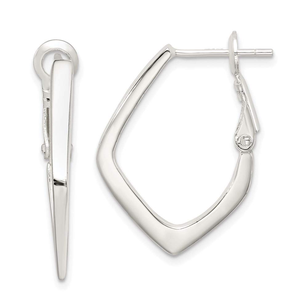 Sterling Silver Omega Back Earrings for Women - Hypoallergenic & Secure Closure - Perfect for Everyday Wear, Parties & Gifts