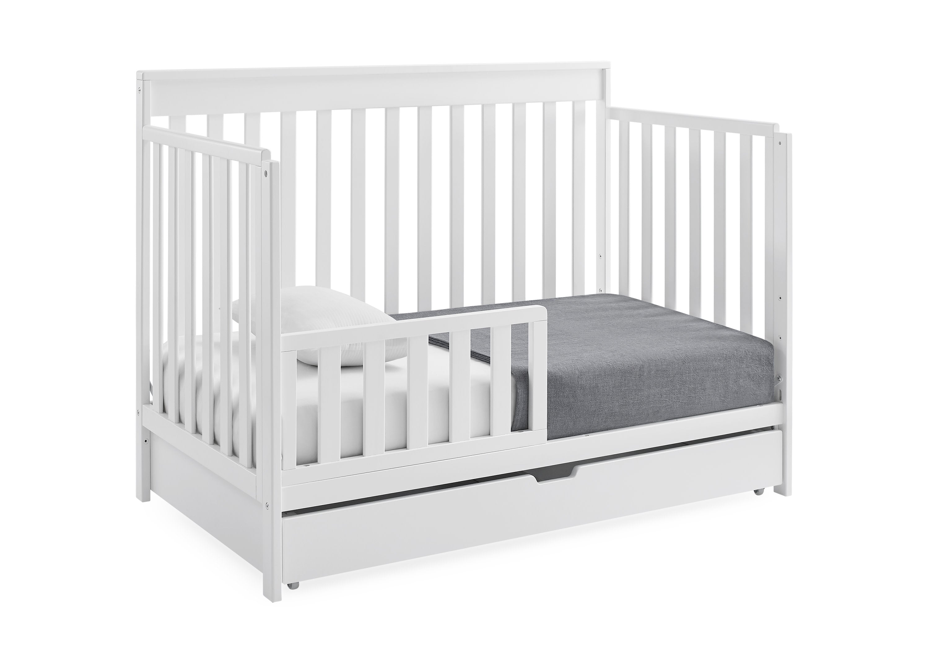 Mercer 6-in-1 Convertible Baby Crib with Storage Drawer & Trundle - Nursery Furniture for Newborn to Toddler Bed | Perfect for Small Spaces & Shared Rooms