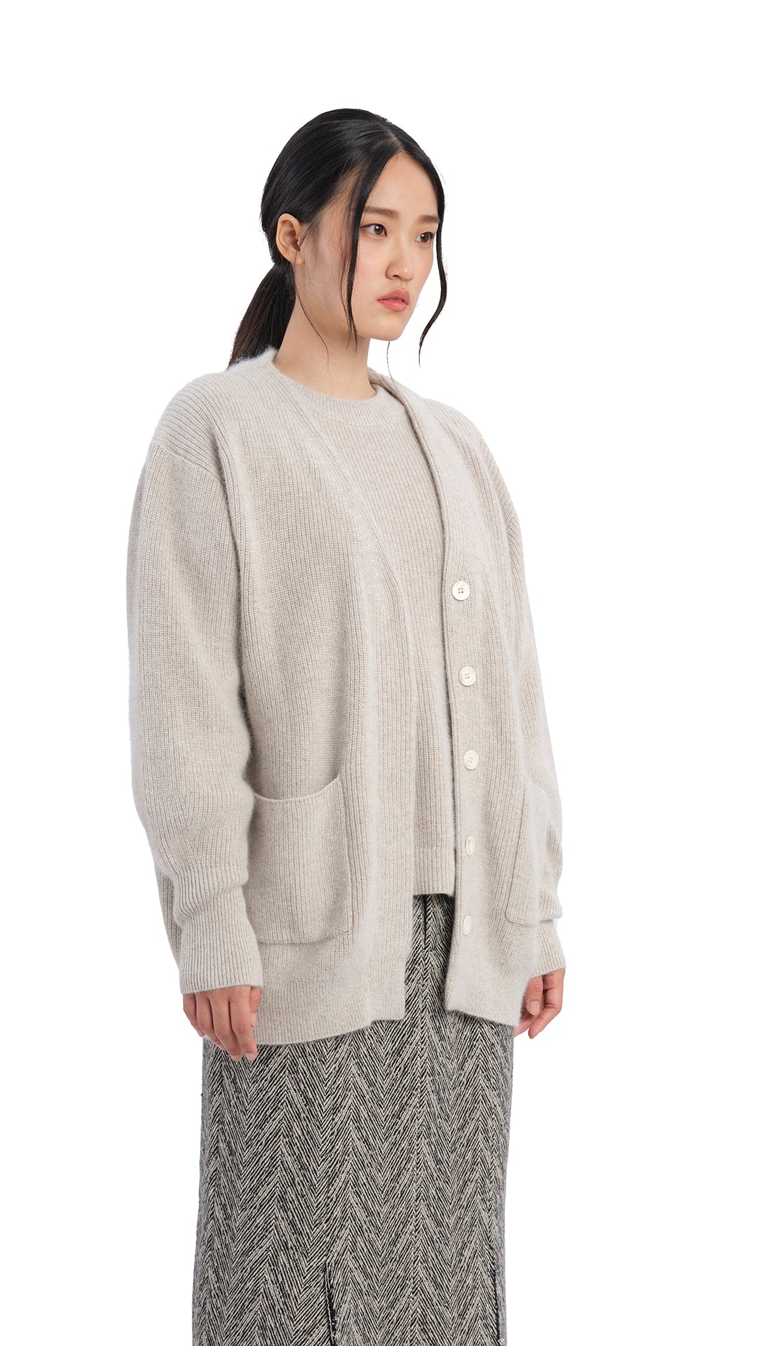 Stylish Fox Mix Cardigan for Women - Cozy Knit Sweater with Fox Print - Perfect for Fall, Winter & Casual Outfits