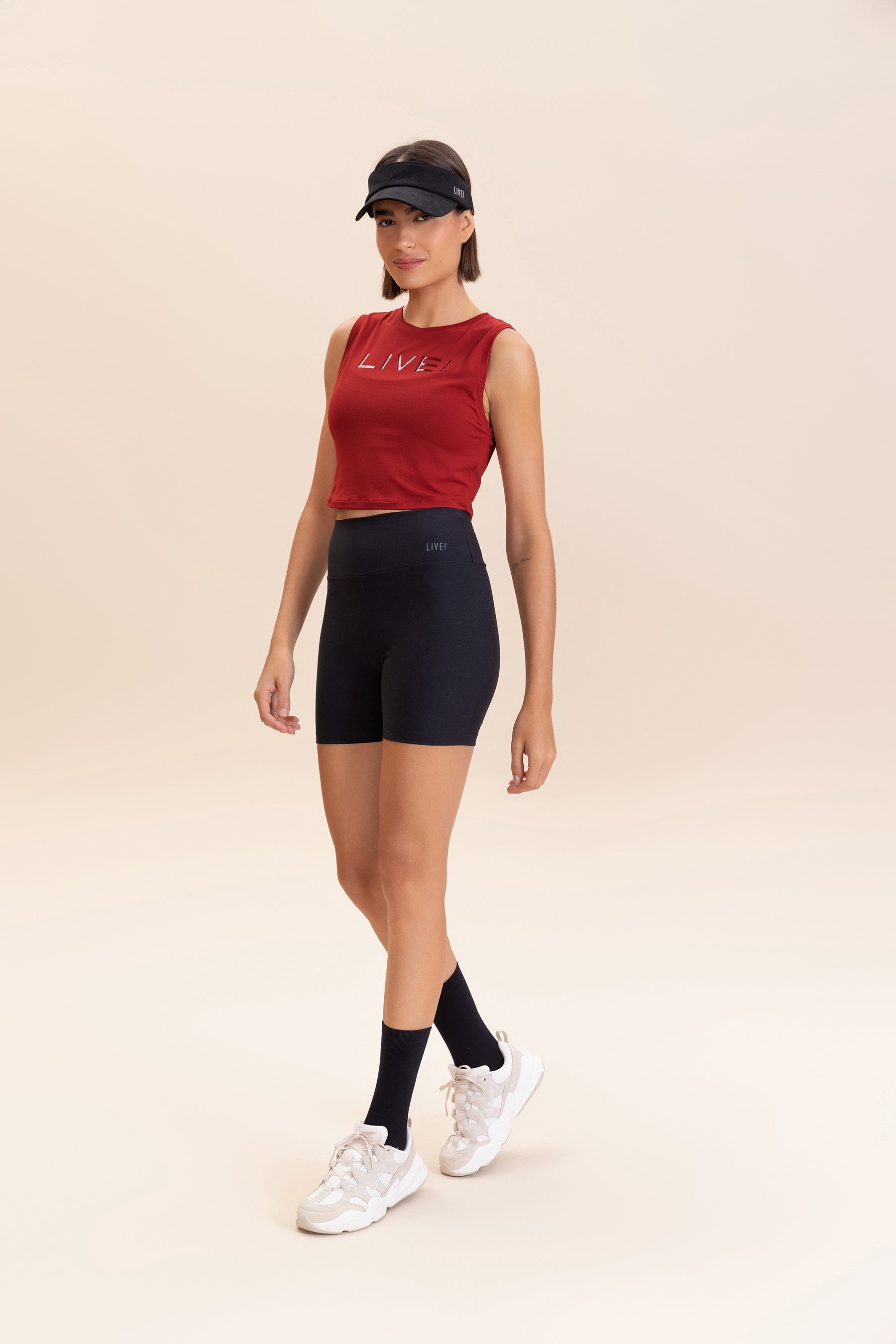 LIVE! Comfort Crop Tank Top for Women - Soft Breathable Summer Workout Top - Perfect for Yoga, Running & Gym