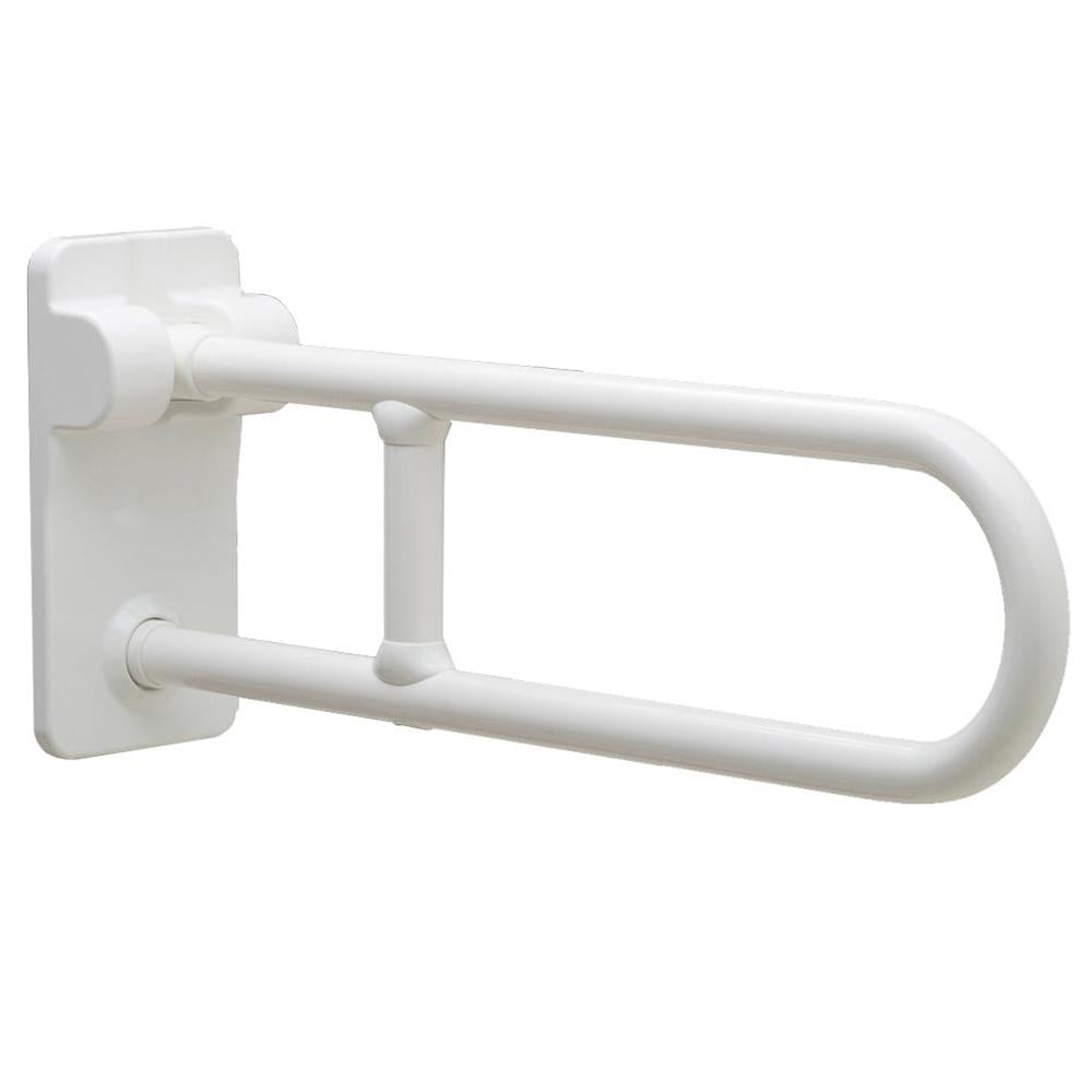 Bobrick B49916 Vinyl Coated Swing Up Grab Bar - ADA Compliant Bathroom Safety Handle for Toilets & Showers - Perfect for Elderly & Disabled Accessibility