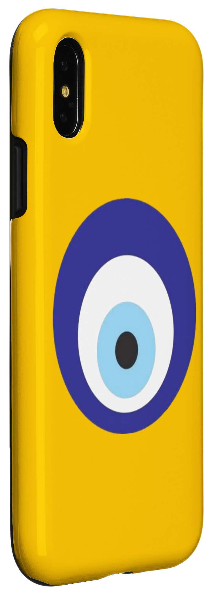 Evil Eye Yellow iPhone X/XS Phone Case - Slim Protective Cover for Daily Use & Travel