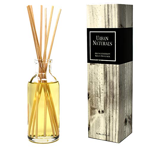 Urban Naturals Cucumber Melon Reed Diffuser Set - Refreshing Cucumber & Melon Scented Oil for Home - Perfect for Living Room, Bedroom & Bathroom Aromatherapy - Made in USA Housewarming Gift