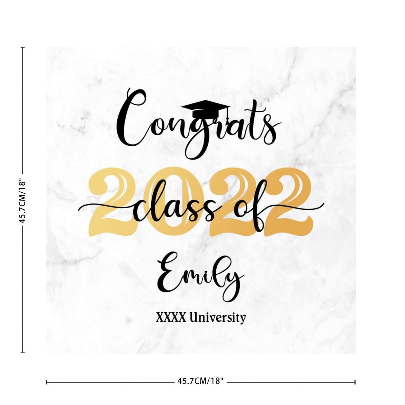 Class of 2022 Graduation Wall Decals - DIY Vinyl Wall Stickers with Inspirational Quotes for Home, Nursery & Party Decor - Perfect for Graduation Celebrations & Photo Backdrops
