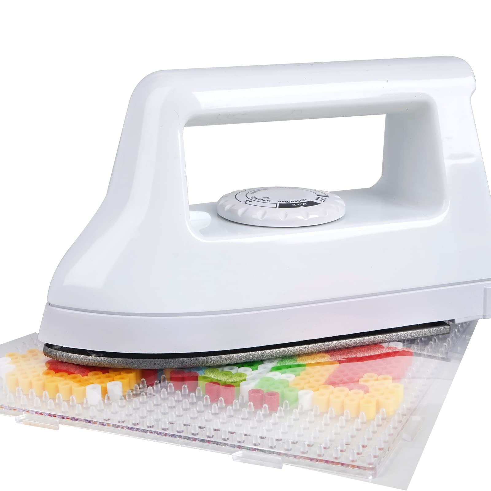 Mini Iron for Crafts & Bead Art - Portable Small Iron for DIY Projects, Sewing, Quilting & Fabric Crafts - Perfect for Travel & Home Use