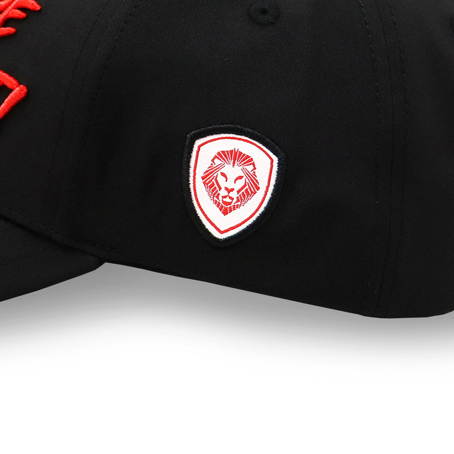 Stylish Black & Red Snapback Hat for Men & Women - Trendy Adjustable Baseball Cap for Outdoor Sports, Street Fashion & Casual Wear