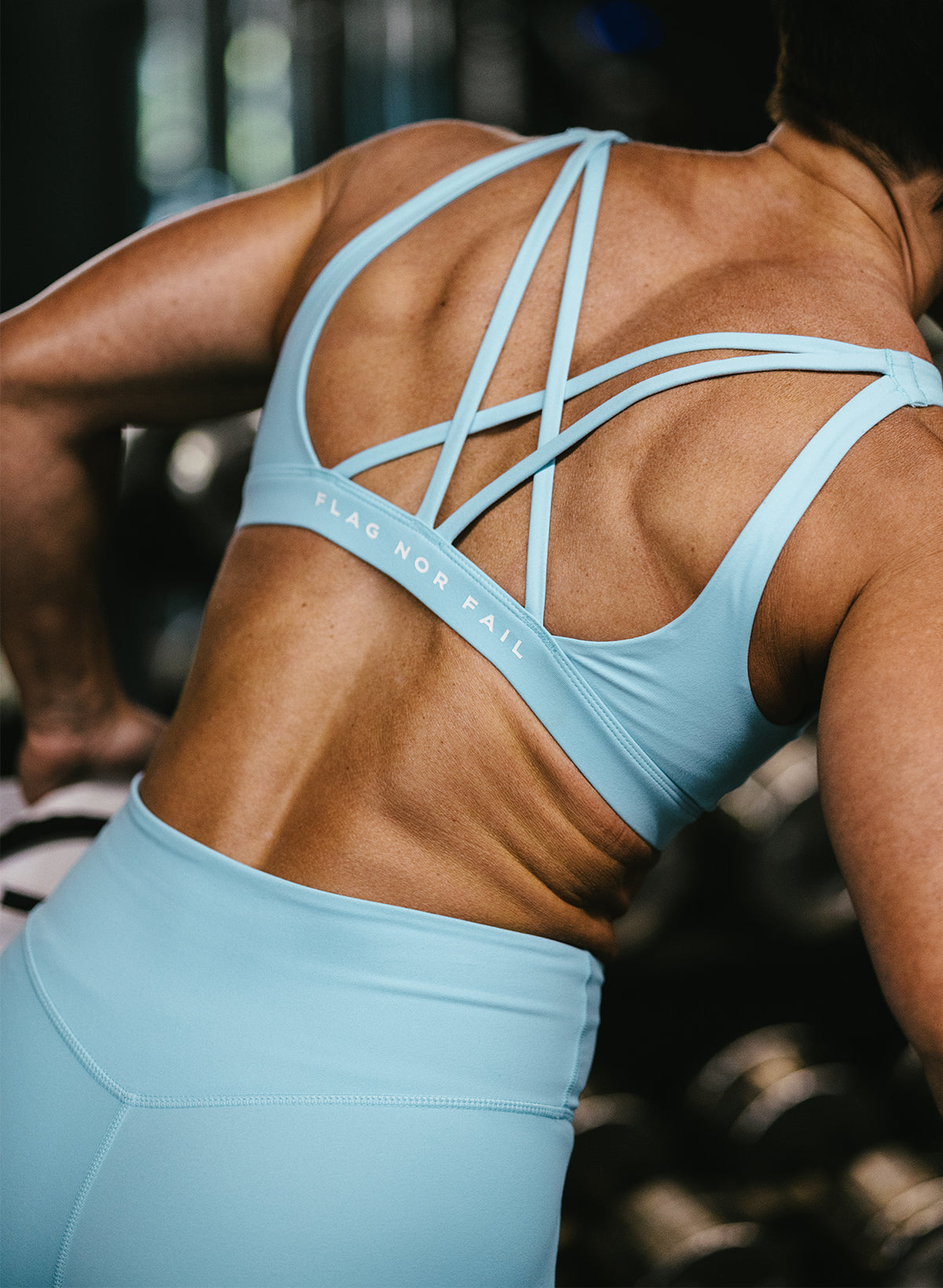 Crisscross Essential Bra - Comfortable Wireless Support for Yoga, Workouts & Everyday Wear - Sky Blue