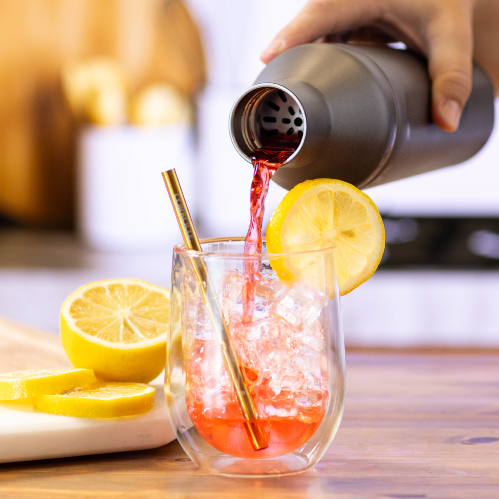 Premium Cocktail Shaker Lid - Leak-Proof Stainless Steel Bar Mixer Top - Perfect for Home Bars, Professional Mixology & Cocktail Parties