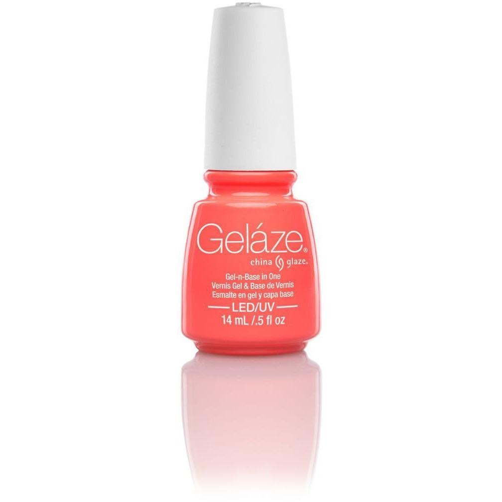 China Glaze Gelaze Flip Flop Fantasy Nail Polish - 0.5 oz Bottle #81642 - Long Lasting Gel-Like Shine for Summer Nails, Pedicures & Beach Vacations