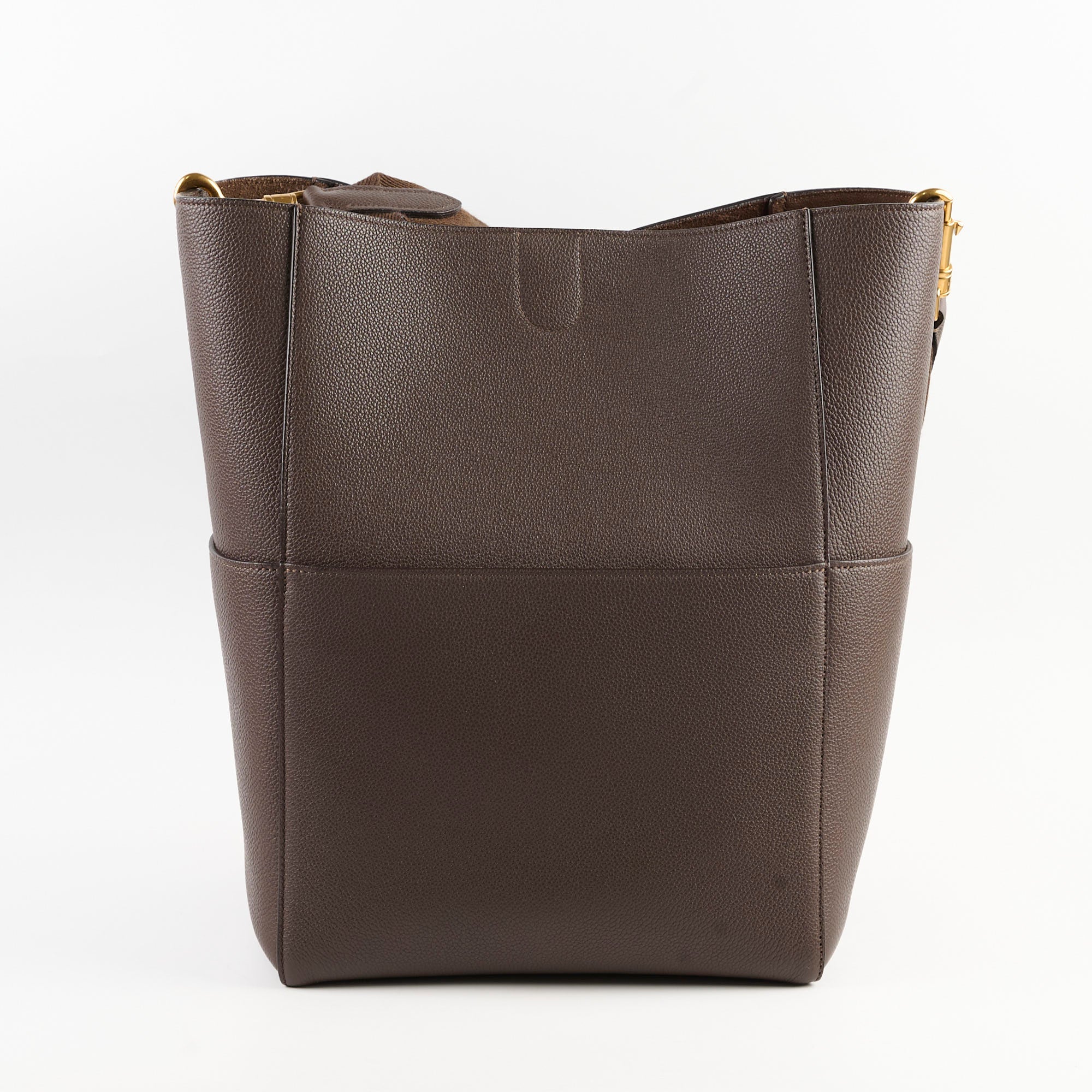 Celine Seau Sangle Bucket Bag in Brown Leather - Stylish Crossbody Shoulder Bag for Women | Perfect for Work, Travel & Everyday Use