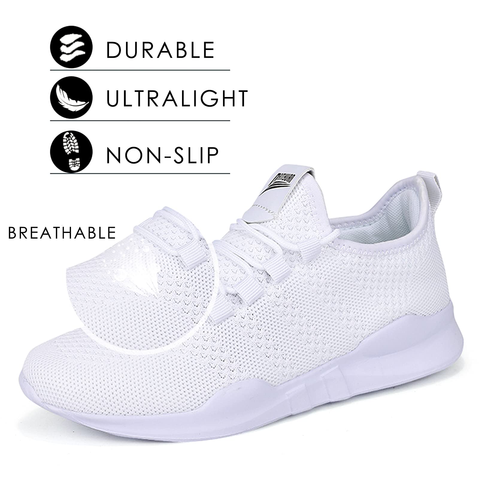 Men's Lightweight Running Shoes - Breathable Gym & Tennis Sneakers for Walking, Jogging & Casual Wear - Perfect for Workouts, Sports & Everyday Comfort