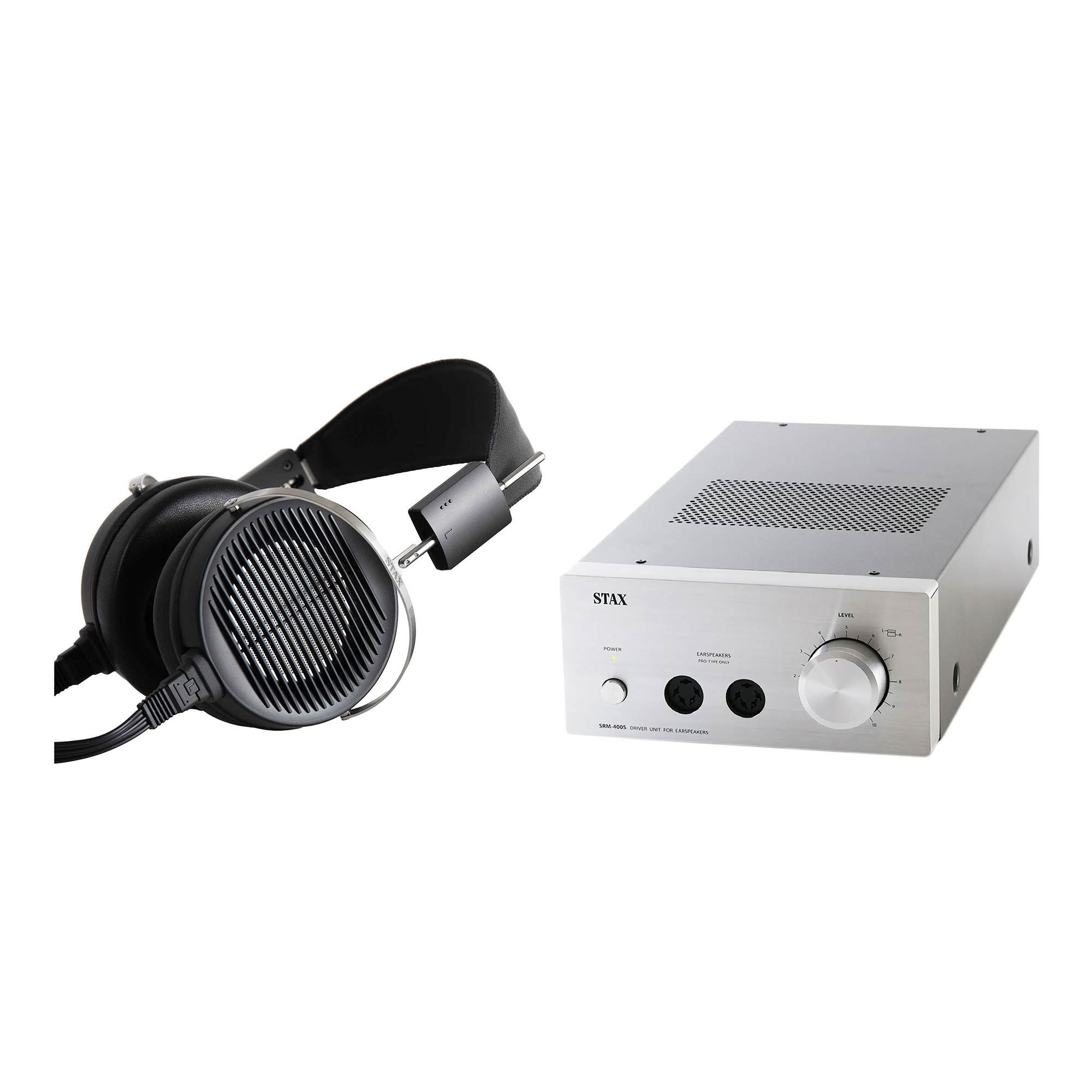 STAX SR-X1 Electrostatic Earspeaker + SRM-400S Amplifier Bundle – Premium Audiophile Headphone System for Home Studio & Music Listening