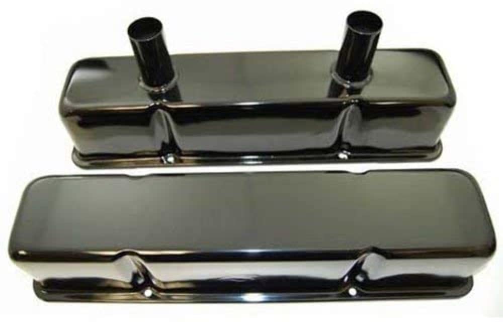 R7215P Black Circle Track Tall Valve Cover - Baffled for High-Performance Engines | Perfect for Racing, Hot Rods & Engine Upgrades