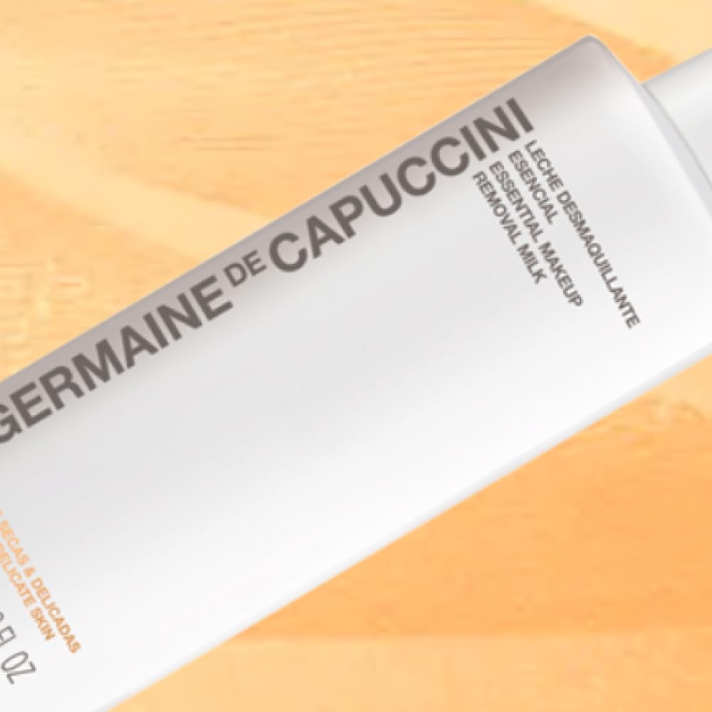 Germaine de Capuccini Essential Makeup Remover Milk & Toner Set - 6.8 Fl Oz Gentle Cleansing Milk & Alcohol-Free Facial Toner for Sensitive Skin - Perfect for Daily Makeup Removal & Skincare Routine