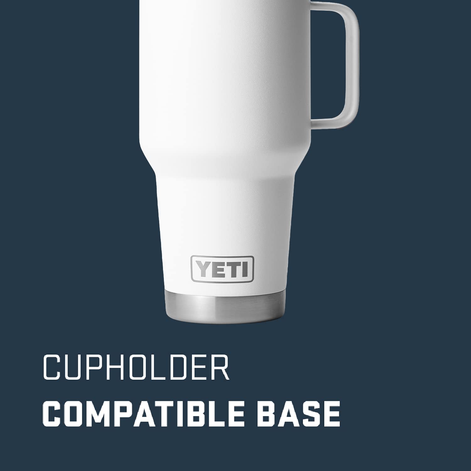 YETI Rambler 30 oz Stainless Steel Vacuum Insulated Travel Mug with Stronghold Lid - Perfect for Coffee, Tea & Hot Drinks On The Go, Office Commute & Outdoor Adventures