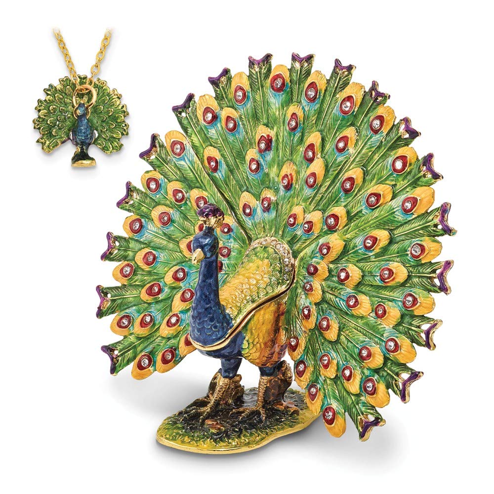 Sonia Jewels Peacock Trinket Box 5